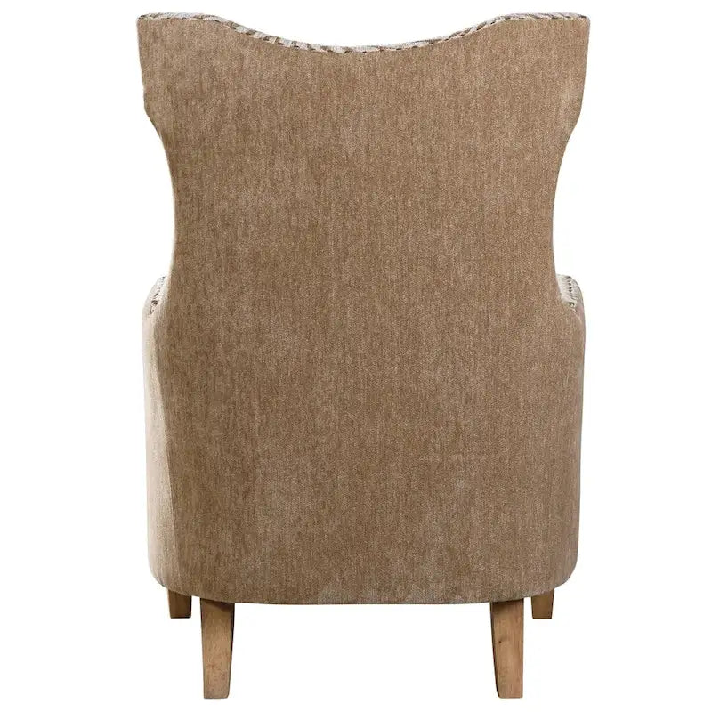 Uttermost Kiango Airy Neutrals Animal Pattern Arm Chair