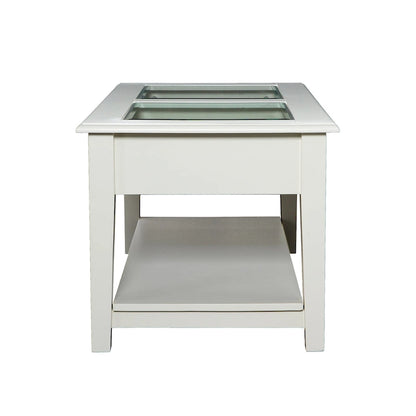SEI Furniture Transitional Display Coffee Table with Storage