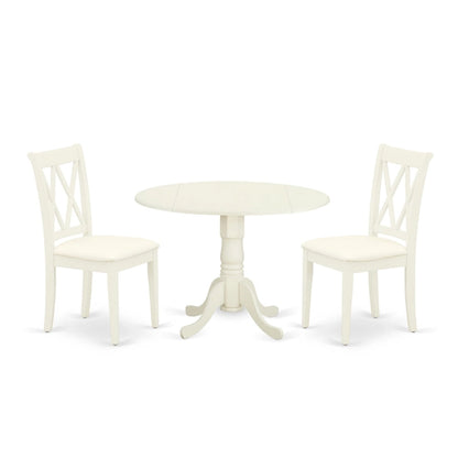 East West Furniture Dining Set - a Dining Table and Dining Room Chairs - (Finish & Pieces Option)