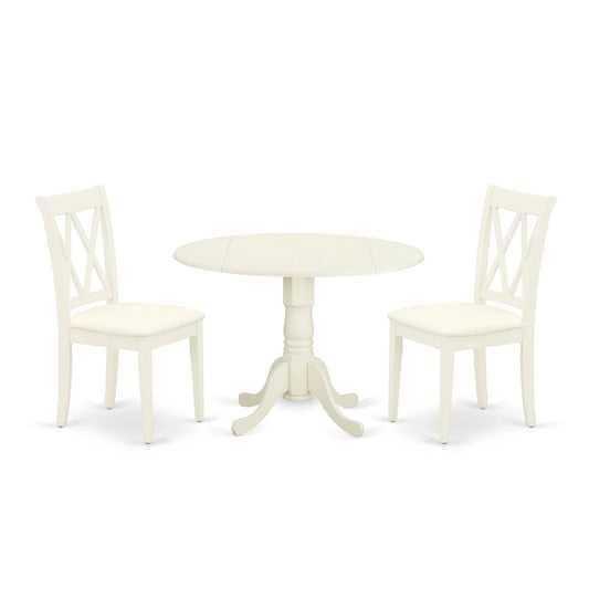 East West Furniture Dining Set - a Dining Table and Dining Room Chairs - (Finish & Pieces Option)