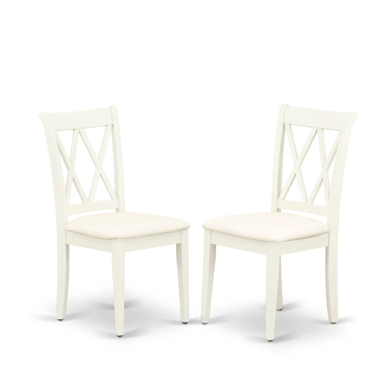 East West Furniture Dining Set - a Dining Table and Dining Room Chairs - (Finish & Pieces Option)