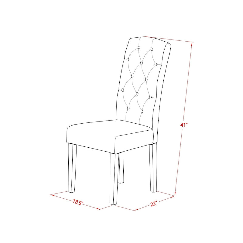 East West Furniture Dining Set - a Dining Table and Dining Room Chairs - (Finish & Pieces Option)