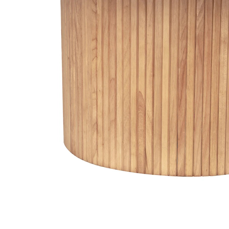 Round Wood Coffee Table Circle Pedestal Table