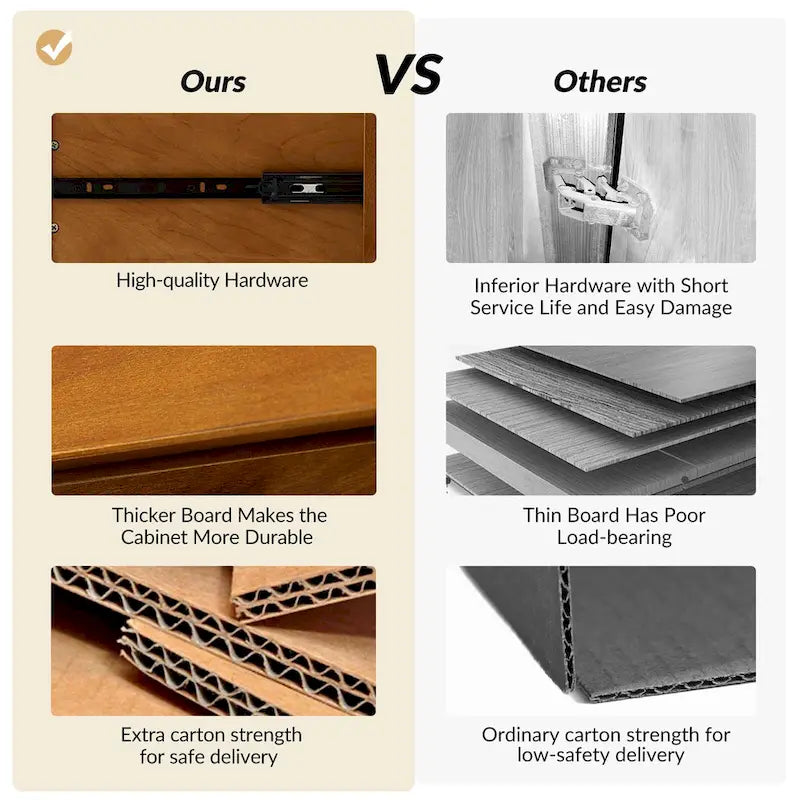 Isabel Mid-Century 2 - Drawer Wood Nightstand by HULALA HOME