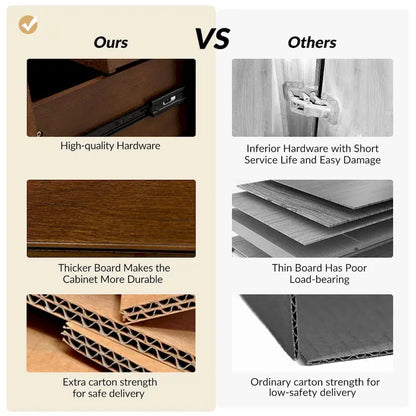 Isabel Mid-Century 2 - Drawer Wood Nightstand by HULALA HOME