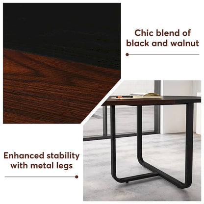 70.86 Modern Oval Curved Executive Computer Desk for Home Office