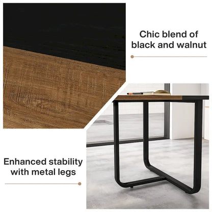 70.86 Modern Oval Curved Executive Computer Desk for Home Office