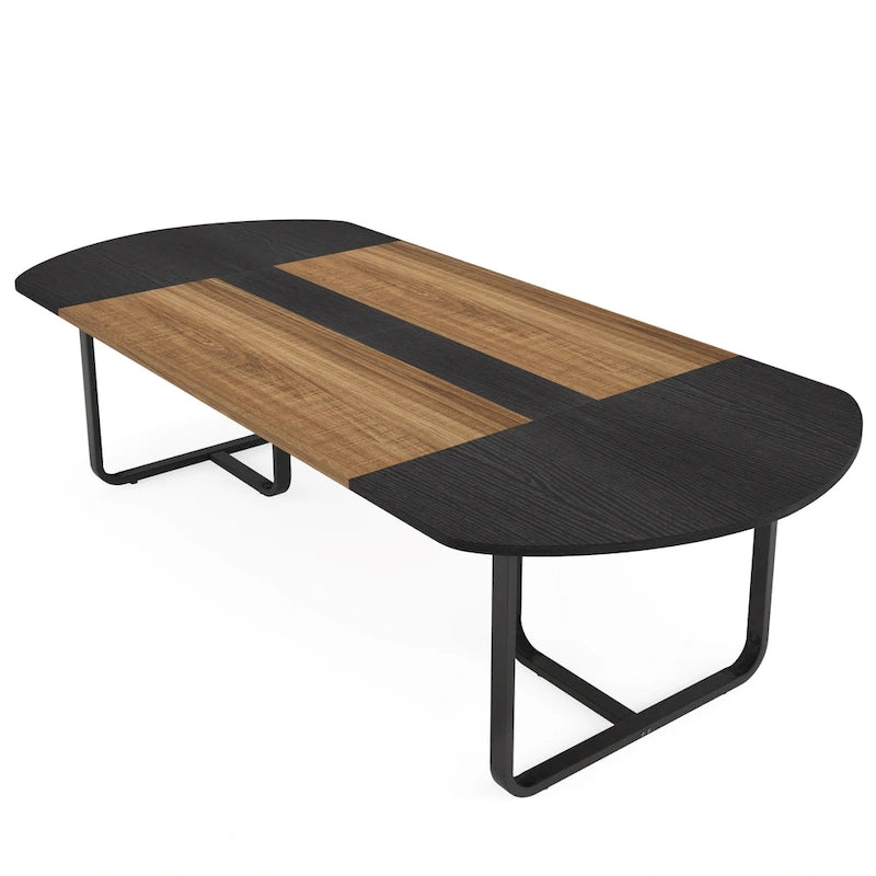 70.86 Modern Oval Curved Executive Computer Desk for Home Office