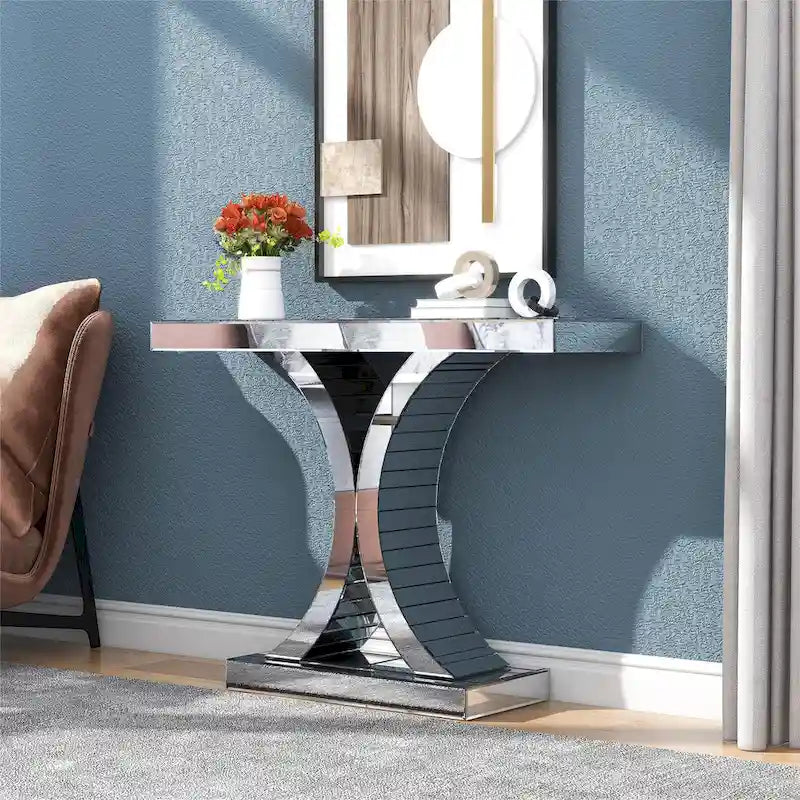 Mirrired Entryway Console Table Accent Table Sofa Table