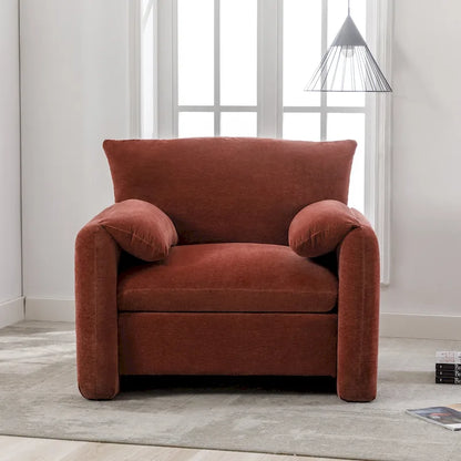 38.6'W Modern Style Chenille Oversized Armchair