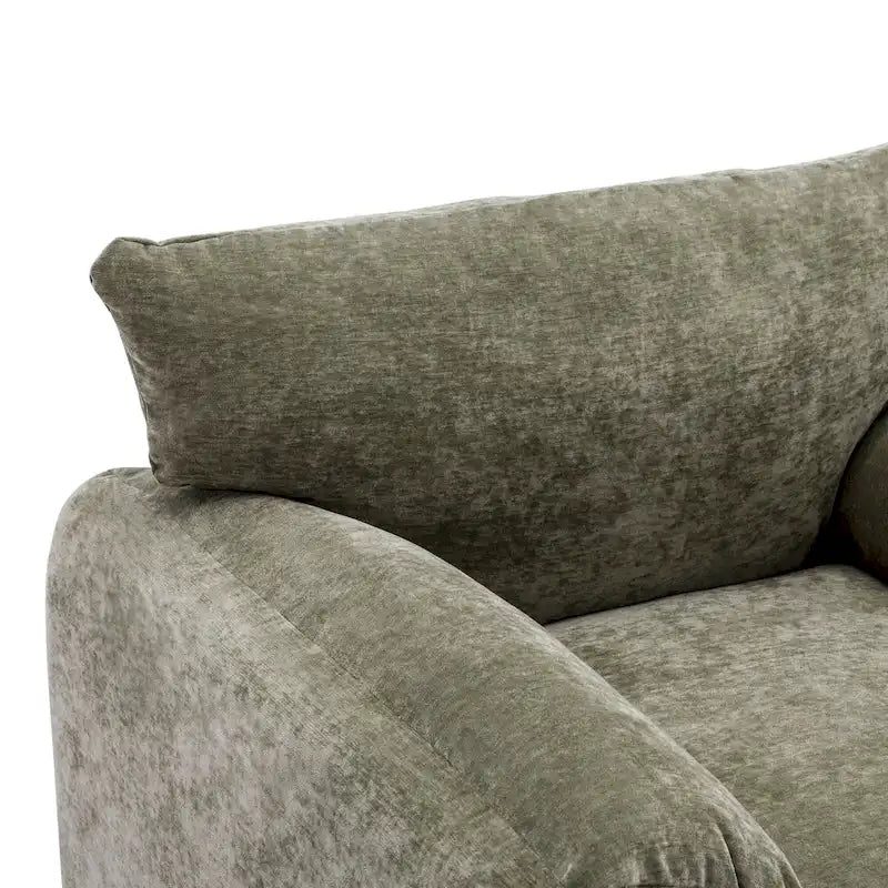 38.6'W Modern Style Chenille Oversized Armchair