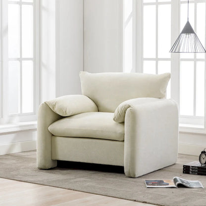 38.6'W Modern Style Chenille Oversized Armchair