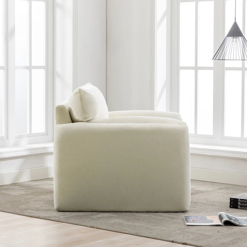 38.6'W Modern Style Chenille Oversized Armchair