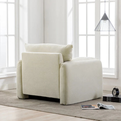 38.6'W Modern Style Chenille Oversized Armchair
