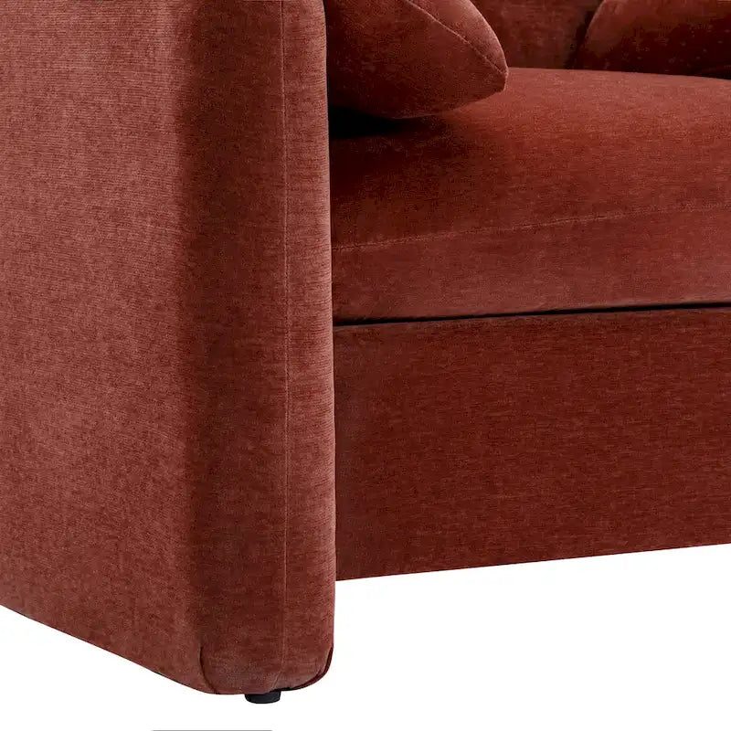 38.6'W Modern Style Chenille Oversized Armchair