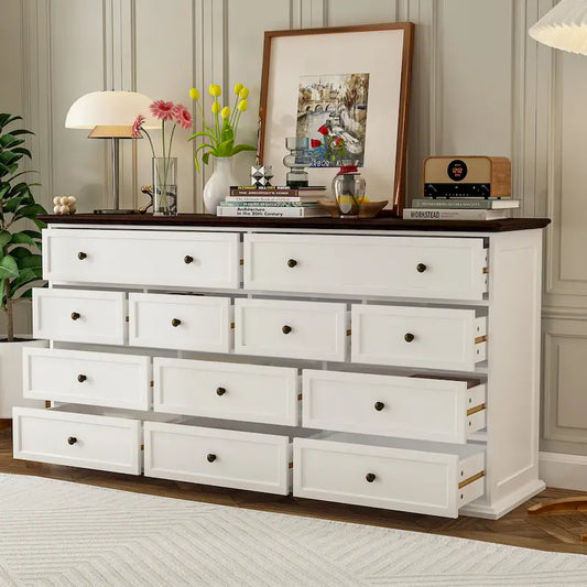 61W Legant 12-Drawer Dresser for Modern Home Decor Accent Cabinet