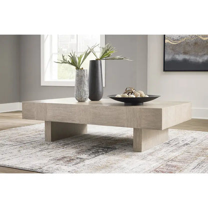 Signature Design by Ashley Jorlaina Light Grayish Brown Coffee Table - 60W x 35D x 16H