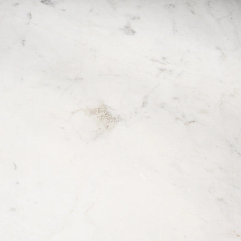 Allyson 48 Round Medium Brown w/ White Marble Pedestal Dining Table - 48.0L x 48.0W x 30.0H