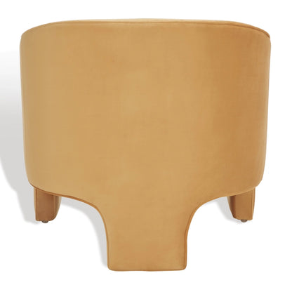 SAFAVIEH Couture Evchen Velvet Accent Chair - 30 W x 28 L x 30 H - 30Wx28Dx30H