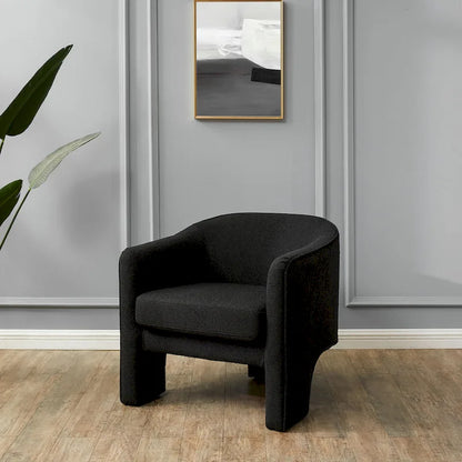 SAFAVIEH Couture Evchen Velvet Accent Chair - 30 W x 28 L x 30 H - 30Wx28Dx30H