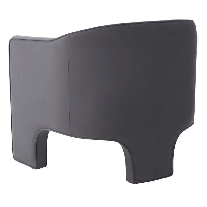 SAFAVIEH Couture Evchen Velvet Accent Chair - 30 W x 28 L x 30 H - 30Wx28Dx30H