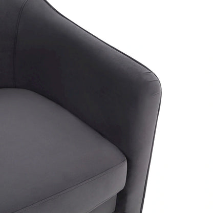 SAFAVIEH Couture Evchen Velvet Accent Chair - 30 W x 28 L x 30 H - 30Wx28Dx30H