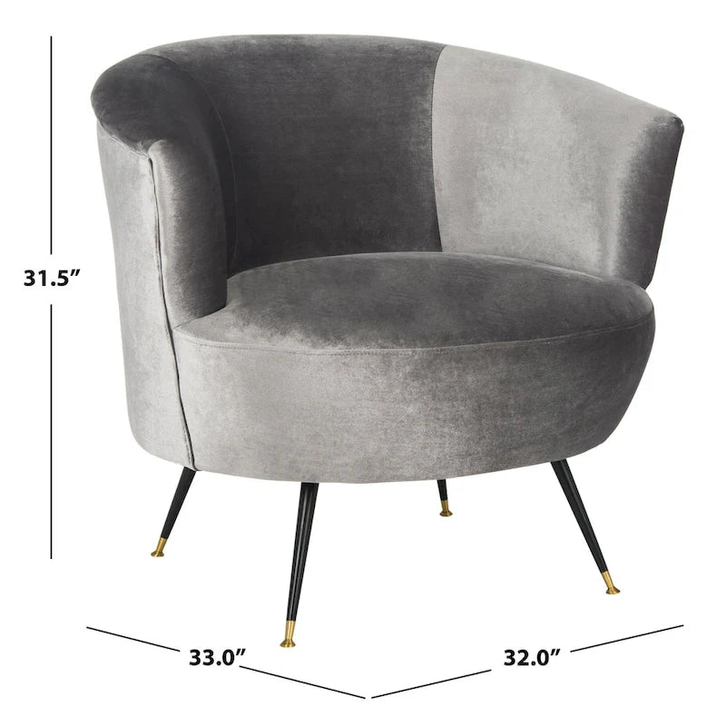 SAFAVIEH Juliann Mid-Century Modern Retro Club Chair - 32 x 33 x 31.5 - 32Wx33Dx32H