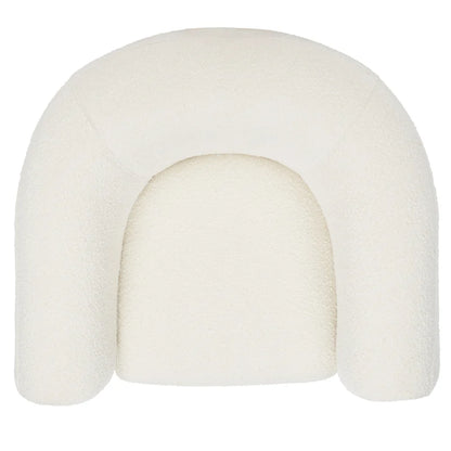 SAFAVIEH Couture Yauheniya Barrel Back Accent Chair - 38 In. W x 34 In. D x 28 In. H - 38Wx34Dx28H