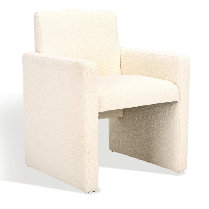 SAFAVIEH Couture Gunna Linen Arm Chair - 26 W x 25 D x 33 H - 26Wx25Dx33H