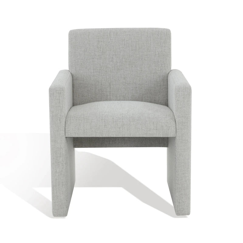 SAFAVIEH Couture Gunna Linen Arm Chair - 26 W x 25 D x 33 H - 26Wx25Dx33H