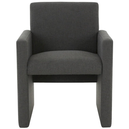 SAFAVIEH Couture Gunna Linen Arm Chair - 26 W x 25 D x 33 H - 26Wx25Dx33H