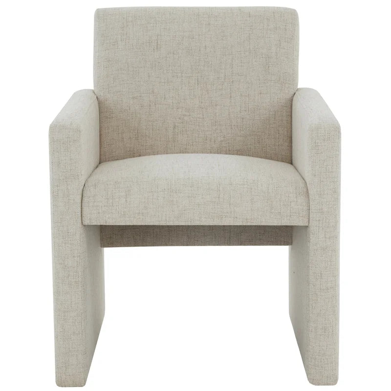 SAFAVIEH Couture Gunna Linen Arm Chair - 26 W x 25 D x 33 H - 26Wx25Dx33H
