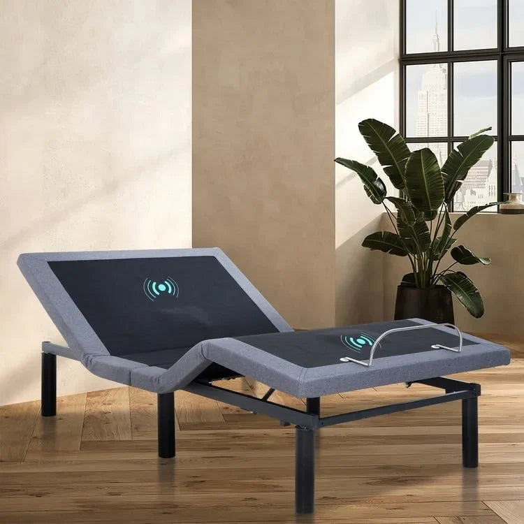 Idealbase Adjustable Bed Base with 3 Speed Foot Massage Head and Foot Incline Wireless Remote