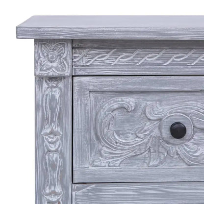 vidaXL Sideboard with 2 Drawers 35.4x11.8x23.6 Solid Mahogany Wood