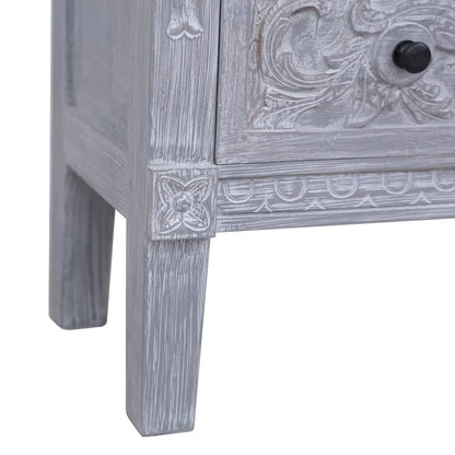 vidaXL Sideboard with 2 Drawers 35.4x11.8x23.6 Solid Mahogany Wood