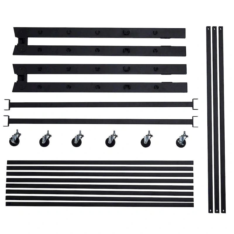 VECELO Classic Open Frame Metal Daybed with Trundle,Twin Size