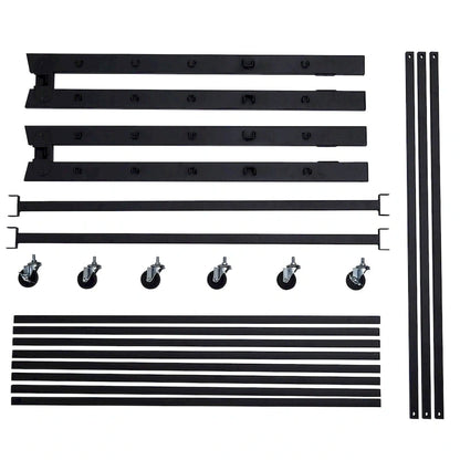 VECELO Classic Open Frame Metal Daybed with Trundle,Twin Size