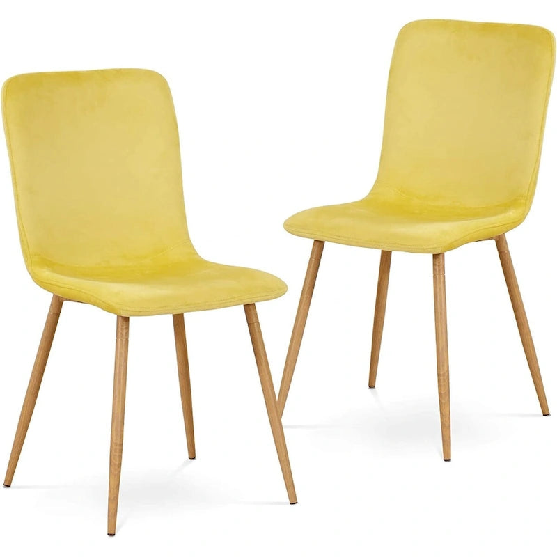 Ivinta Modern Dining Chair, Mid Century Upholstered Armless Chair for Living Dining Room