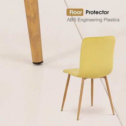 Ivinta Modern Dining Chair, Mid Century Upholstered Armless Chair for Living Dining Room