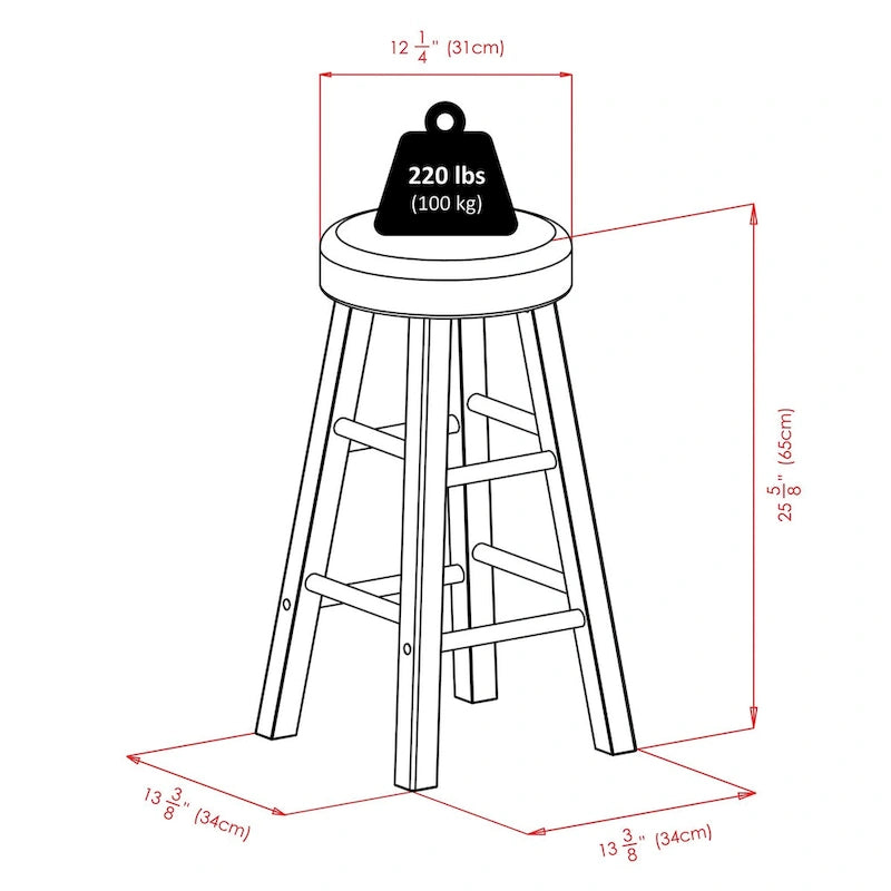 3-Pc Drop Leaf High Table with Cushion Seat Counter Stools, Walnut and Espresso