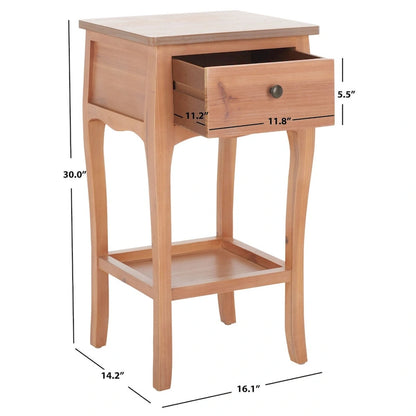 SAFAVIEH Mena End Table - 16.1 x 14.2 x 30 - 16Wx14Dx30H