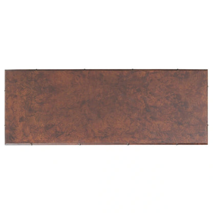 SAFAVIEH Franc Dark Brown/ Gold 2-Drawer 1-Shelf Console Table - 42 W x 15.8 L x 29 H - 42Wx16Dx29H