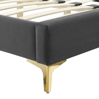 Colette King Performance Velvet Platform Bed