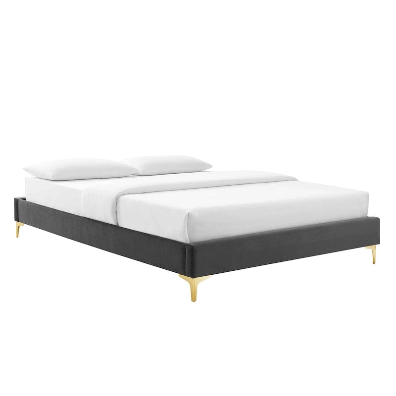 Colette King Performance Velvet Platform Bed
