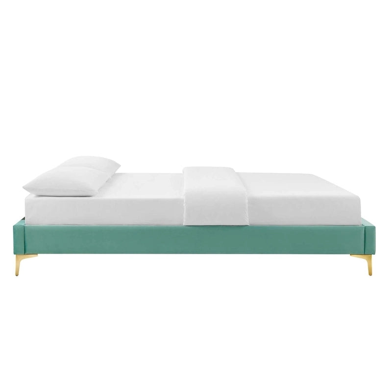 Colette King Performance Velvet Platform Bed