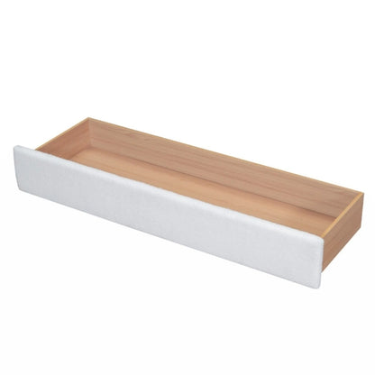 Teddy Fleece Queen Size Upholstered Platform Bed with Drawer