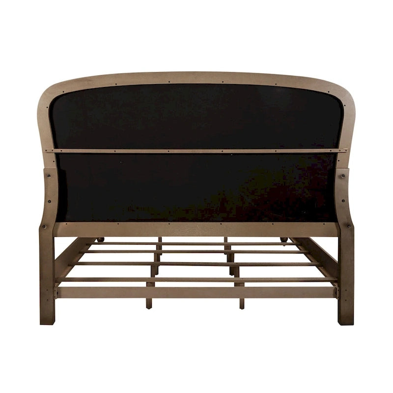 Americana Farmhouse Shelter Bed, Dresser and Mirror Bedroom Set