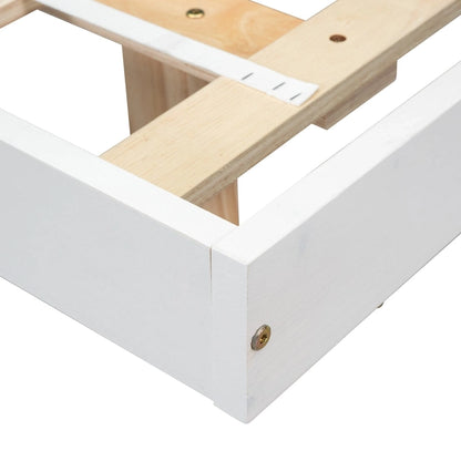 King Size Floating Bed with LED Lights