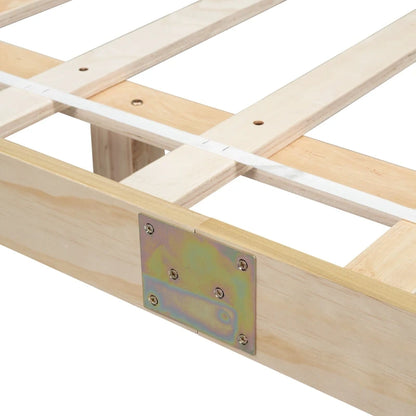 King Size Floating Bed with LED Lights