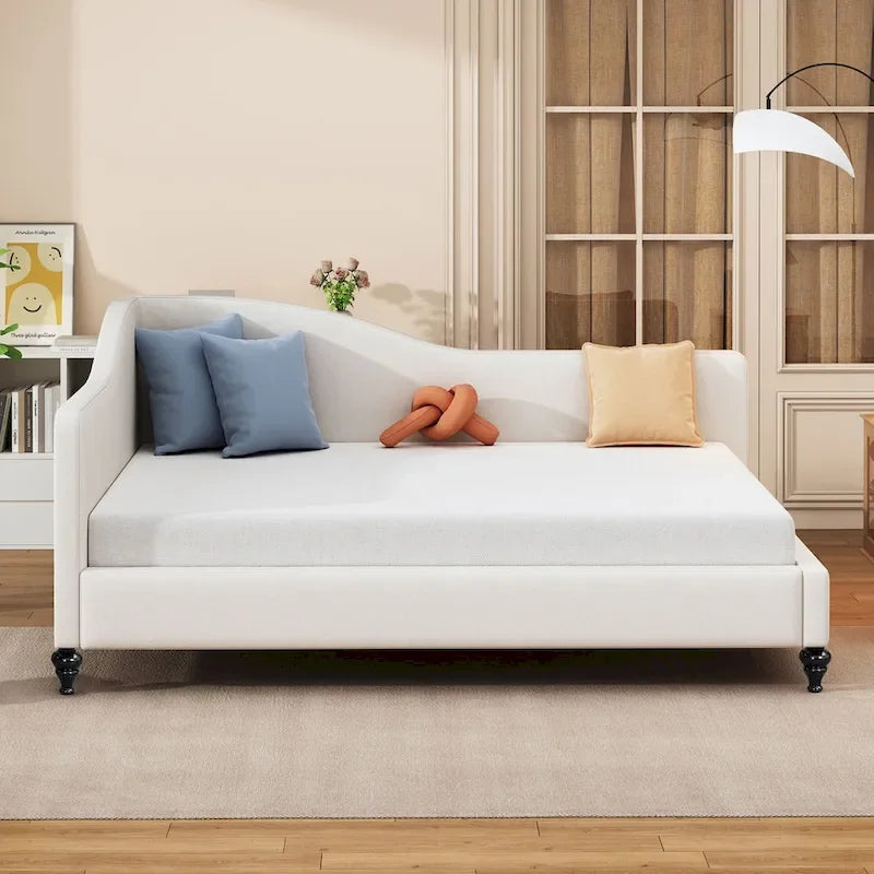Full Size L-Shaped Linen Daybed